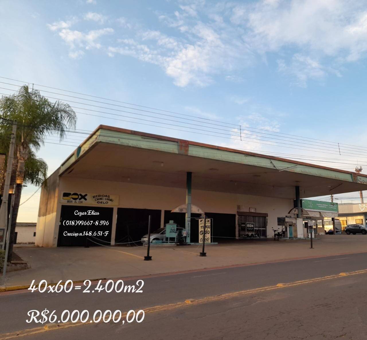 Centro/Posto de Combustível 2400m2 em Andradina - SP - 77